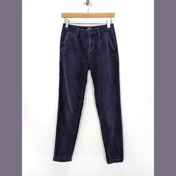 Le Mont St Michel Size 36 Womens Pamela Corduroy Tousers Pants in Navy Blue - Picture 1 of 9